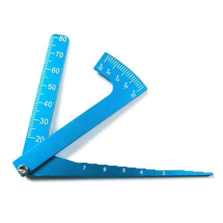 

FAIOIN Metal 3 in 1 RC Scale Adjustable Measurement Wheel Height for Rim Camber Gauge Angle Ruler Tool for 1/8 1/10 RC Car Truc