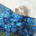 thumbnail image 2 of Pofeuu Mountain Blue Flowers Vase Print Puppy Blanket,Dog Blankets,Pet Blanket Cozy Cat Blankets for Indoor Cats, Fuzzy Pet Blanket for Kitten Doggy Dog Blankets-Small, 2 of 8