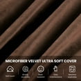 thumbnail image 6 of AMERICAN CENTURY HOME 3 Ft Bean Bag Chair, Memory Foam Filled, Removable Velvet Cover, for Adults/Teens, Chocolate, 6 of 6