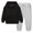 Black + Gray, variant on XBASW Baby Kids Solid Color Hooded Sweatshirt Sweatpants Spring Autumn Sweatsuit Set Outfit for Boys Girls 3-12 Years Old