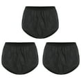 thumbnail image 1 of TiaoBug High Waist Plastic Pants with Washable Pull-on Briefs for Adults Black S, 1 of 6