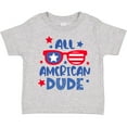 thumbnail image 3 of Inktastic 4th of July All American Dude with Red and Blue Glasses Boys Toddler T-Shirt, 3 of 5