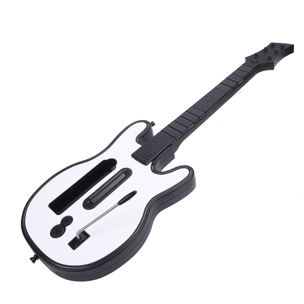 Juego Inalámbrico De Guitarra, Controlador De Juego De Guitarra, Botones Coloridos Y Elegantes, Deslizador De Cuello Sensible Al Tacto, Luz RGB Fría Para Banda De Rock