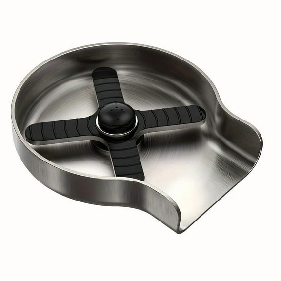 Stainless Steel Glass Rinser for Kitchen Sinks,Bottles Washer For Bar, Kitchen Sink Faucet Cup Rinser,Kitchen Sink Accessories, Brushed Silver
