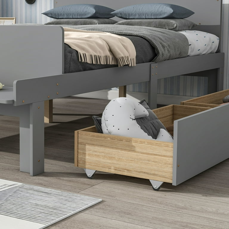 Full size youth bed with storage online
