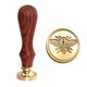 thumbnail image 4 of Sello de cera animal Sello de latón Cabeza de madera Mango de madera Sello de sellado extraíble para sobres Invitaciones Sweethay HA5860-00B, 4 of 6