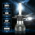 thumbnail image 3 of For Honda Fit 2007-2010 H4/9003 LED Headlight +H16/5202 Fog Light Bulbs Kit 4Pcs, 3 of 16