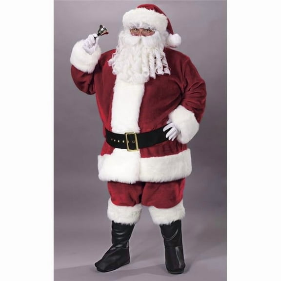 Santa Claus Crimson Boy's Fancy-Dress Costume for Adult, Big & Tall XXL