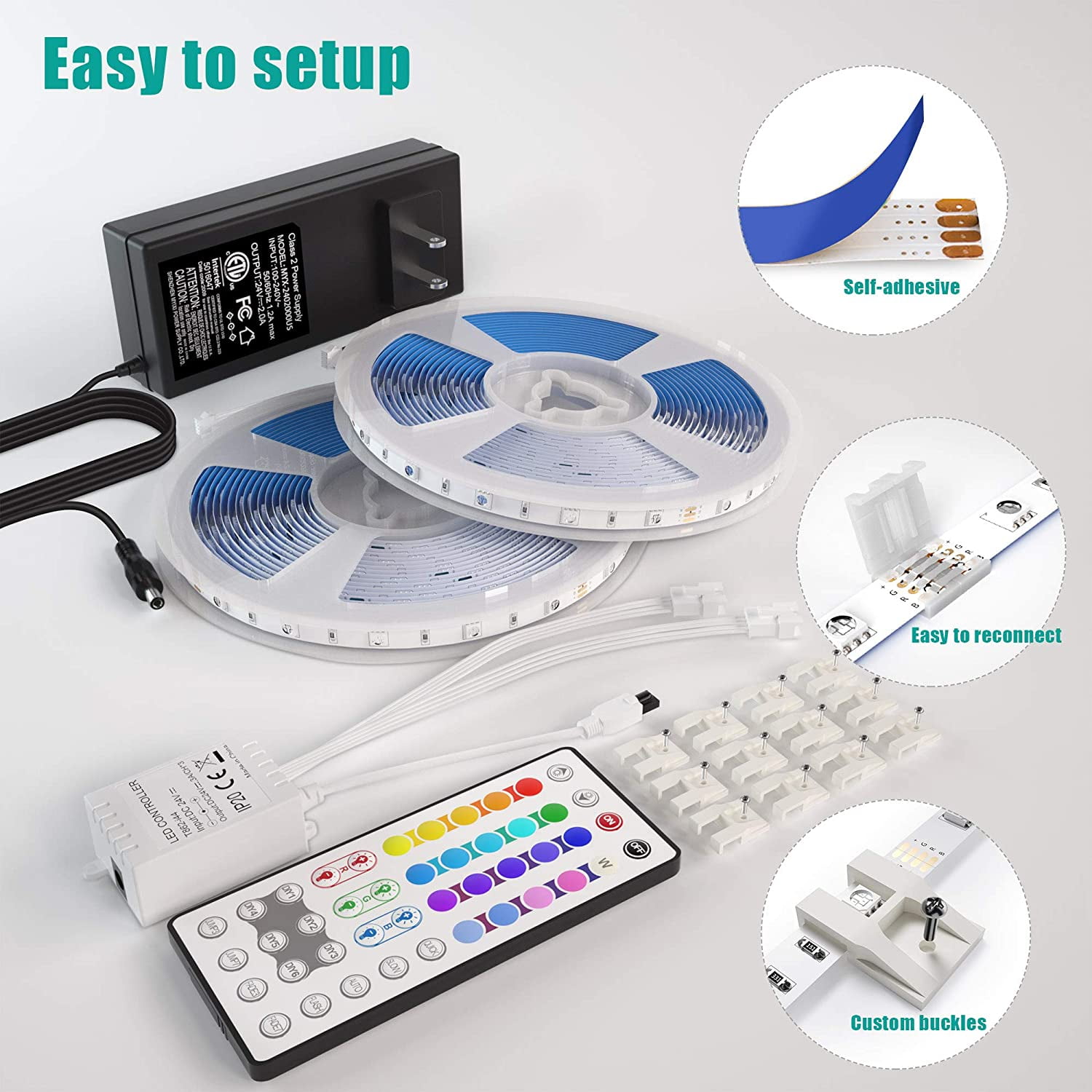 Intertek Led Lighting Strip Remote Shelly Lighting