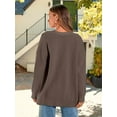 thumbnail image 4 of Women Cardigan Sweater Fall Outfits Cloth Fashion Button Front Casual Trendy Tops, 4 of 4