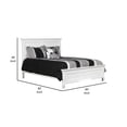 thumbnail image 4 of Benjara Umi Full Size Bed- Classic Panel Design with Molded Details- White Wood, 4 of 7
