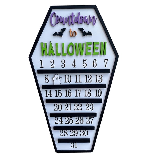 Great promotion! Countdown Halloween Calendar, Halloween Coffin Calendar, Mobile Block Calendar, Arrival Calendar, Halloween Decoration