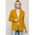 thumbnail image 4 of Made by Johnny Women's Women's Open Front Knit Cardigan M MUSTARD, 4 of 6