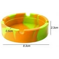 thumbnail image 4 of Cendrier en Silicone 3 pack, Design Rond Résistant à la Chaleur et aux Hautes Températures, Plateau à Cendres pour Cigares/cigarettes pour Décoration Extérieure/patio/intérieure/bureau/maison, 4 of 5