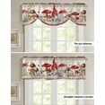 thumbnail image 4 of Rustic Mushroom Gnome Vintage Kitchen Valance Curtain Window Valance for Living Room Bedroom Tie Up Valance Curtain, 4 of 6