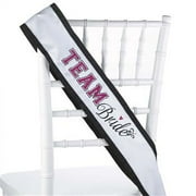 Hortense B Hewitt Hortense B. Hewitt Wedding Accessories Sash, Team Bride, black