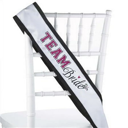 Hortense B Hewitt Hortense B. Hewitt Wedding Accessories Sash, Team Bride, black