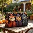 thumbnail image 5 of Halloween Travel Duffle Bag Hippie Van Quilted Duffle 3D Printed Retro Bus Weekender Bag Boho Fitness Yoga Camping Outdoor Overnight Luggage Bags, 5 of 5