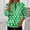 003 Multicolor, variant on St. Patrick's Day Sweatshirt Women Half Zipper Pullover Irish Shamrock Graphic Sweater Tops Casual Long Sleeve Shirts