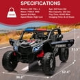 thumbnail image 6 of CazToi 24V Kids Ride On UTV Car 2 Seater Ride On Truck with Remote Control for Boys Girls 3-8, 6 of 9