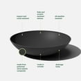 thumbnail image 3 of Veradek Mason Series Lane Bowl 32" Plastic-Stone Planter - Black, 3 of 9