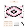 thumbnail image 6 of Sun Shade Sail 14x18Ft Boho Moroccan Pink Black and White Striped Geometric Uv Block Sunshade Canopy Outdoor Shade Cover Rectangle Shade Cloth For Patio Garden Yard Deck Pergola, 6 of 6