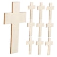 thumbnail image 5 of Raindrops Wooden Cross Shaped Crafts Blocks for Decor Beige Color Smooth Wood Surface Perfect for DIY, 5 of 8