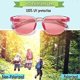 thumbnail image 4 of Gafas de Sol ZHAOCHENG Polarizadas para Niños Marco Flexible Rosa 3 a 8 Años, 4 of 5