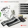 thumbnail image 2 of Piano Portátil IP88S de 88 Teclas Plegable con Bluetooth, Batería de Litio, Altavoz Potente y Pedal de Sostenido Incluido., 2 of 6