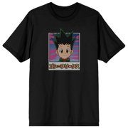 Hunter X Hunter Gon Freecss Pixel Art Men's Black T-shirt-Small