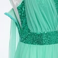 thumbnail image 3 of IBTOM CASTLE Women Sleeveless Sequin Elegant Lyrical Dance Long Dress Ballet Flowy Chiffon Mesh Tulle Skirt Dance Wear M Green, 3 of 8