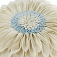 thumbnail image 3 of Vorkoi 3D Sunflower Handmade Throw Pillow Covers Decorative Floral Pillowcases Cushion Covers for Couch Living Room Home Decor Creamy 18x18 In, 3 of 14