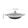 thumbnail image 3 of TFCFL 14inch Stainless Steel Frying Pot 2-Handle Non Stick Paella Pan Cooking Skillet with Lid, 3 of 21