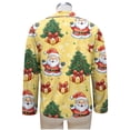 thumbnail image 6 of Tnhcen Women's Button Front Collared Neck Christmas Print Long Sleeve Pajama Set Soft Stretchy Sleepwear Loungewear Cozy Home Outfit S-2XL Plus Sizes Pjs for Women, 6 of 9