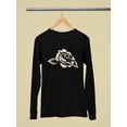 thumbnail image 3 of Vintage Rose Floral Art Tee Long Sleeve Men's, 3 of 4