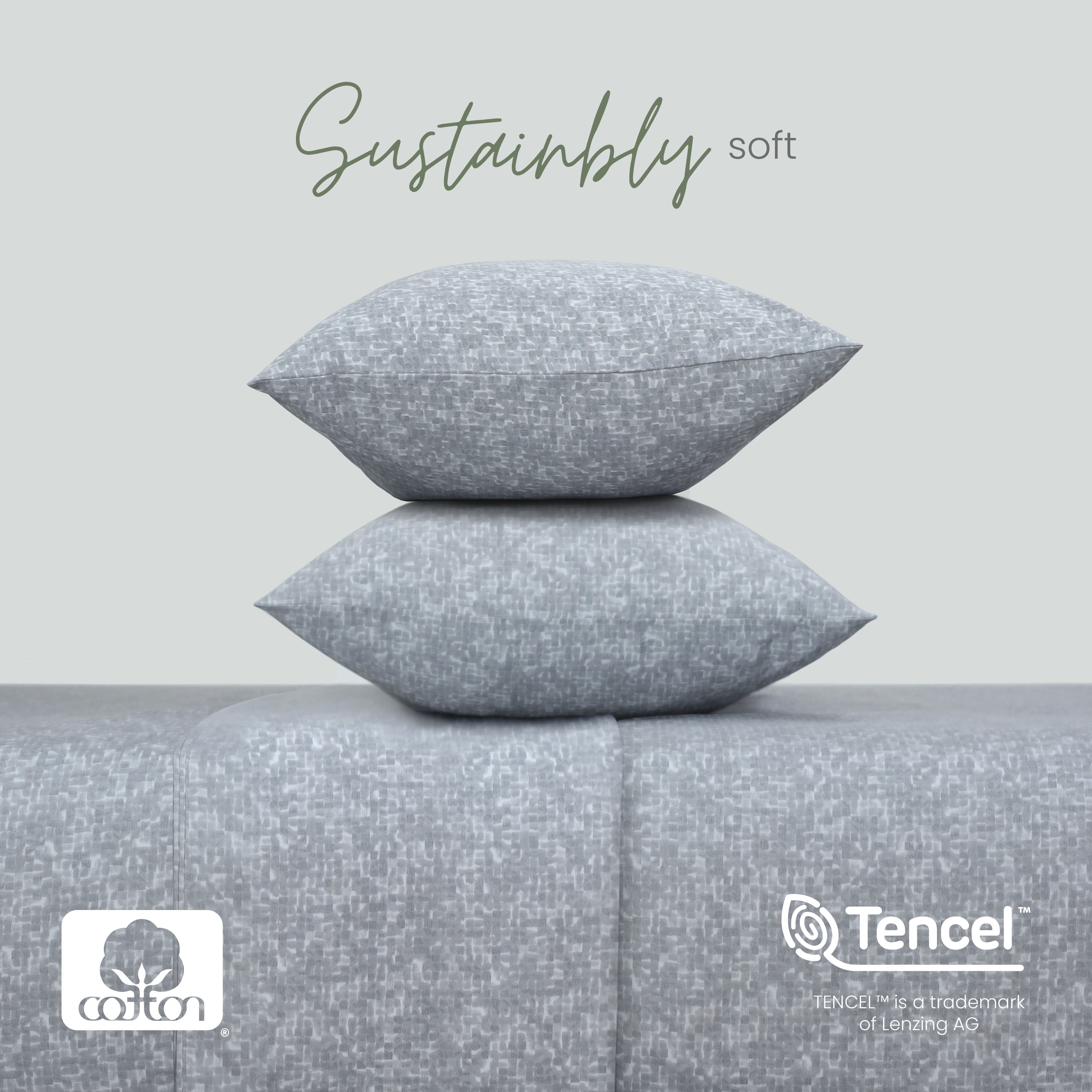 Martex Restore Cooling Pillowcase Set, Standard, Charcoal