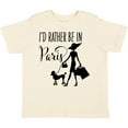 thumbnail image 3 of Inktastic I'd Rather Be in Paris- Shopping and Travel Girls Toddler T-Shirt, 3 of 5