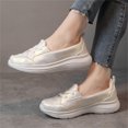 thumbnail image 5 of Women'S Wedge Canvas Shoes Slip-On Comfortable Flat Loafers Casual Shoes shikongkuajing, 5 of 7
