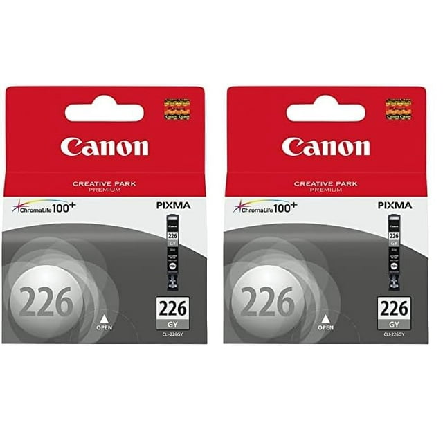 Depósito de tinta Canon CLI-226 gris compatible con MG8120, MG6120 (x2)