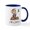 White/Navy Inside, variant on CafePress - I Love To Scrapbook! Lefty Mug - 11 oz Ceramic Mug - Novelty Coffee Tea Cup