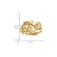 thumbnail image 5 of 14K Yellow Gold Ring Band Themed Open Back Diamond-cut, Size 8, 5 of 5
