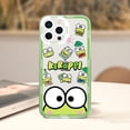 thumbnail image 1 of wangyu MINISO Sanrio Keroppi Phone Case For iPhone 11 12 Mini 13 14 15 Pro Max Transparent Shell, 1 of 7