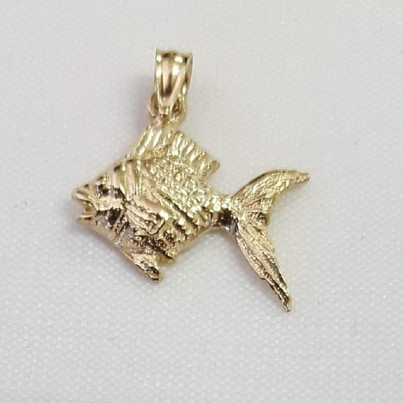 14K Yellow Gold Goldfish Pendant