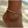thumbnail image 2 of HOOUN Women's Fashion Anklet Gold Plated Evil Eye Ankle Bracelet Foot Jewelry, 2 of 4