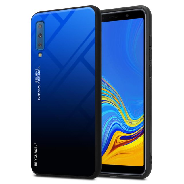 Cadorabo Case for Samsung Galaxy A7 2018 Cover Screen Protection TPU Silicone Gel Back case