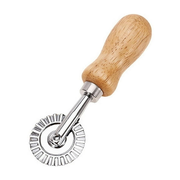 AUQ Pastry Cutter,Stainless Steel Blade Ravioli Cutter,Short HAndle Design Easy To Use Dough Cutter,Sillver-2