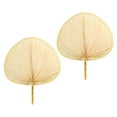 thumbnail image 3 of Voiceine 2pcs Portable Vintage Fans Hand-woven Chinese Style Summer Fan Handmade Summer Fan, 3 of 10