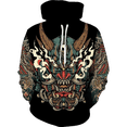 thumbnail image 2 of Nueva y deslumbrante sudadera con capucha de anime genial, sudadera de samurái japonesa en 3D, sudaderas con capucha negras de moda para hombres y mujeres, ropa de otoño e invierno, 2 of 5