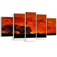 thumbnail image 2 of African Landscape with Warm Sunset - African Landscape Canvas Art Print, 2 of 3