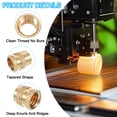 thumbnail image 3 of Uxcell Brass Threaded Insert Metric Knurled Nuts Heat Set Insert for Industrial Projects and Electronics 20 M2.5x6x4.5 mm, 3 of 6
